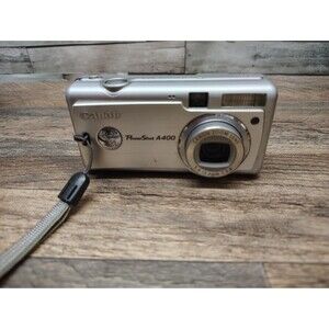 Canon Powershot A400 Compact Digital Camera M4560 AA Battery Operation Works!!